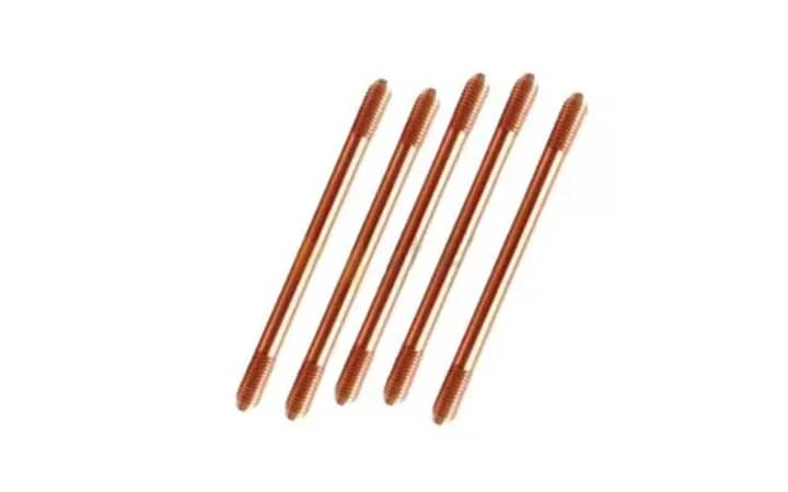Copper Bonded Earth Rod With Coupler & Driving Head Ieee Standard High Conductivity Copper Grade Grounding Rod